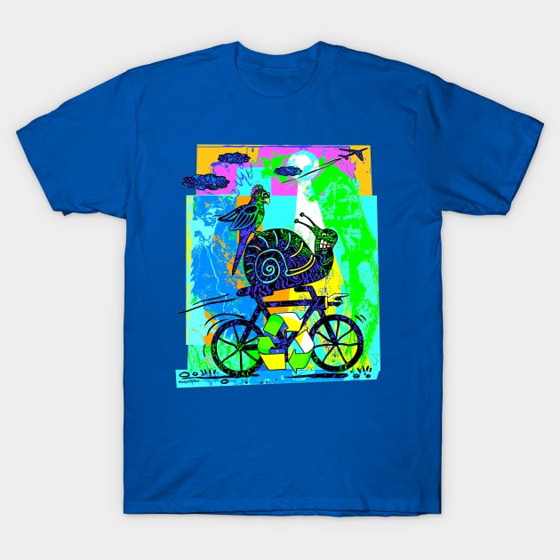 Earth Day Recycling Snail 3 T-Shirt by Mudge